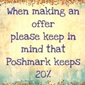 Keep in mind poshmark fee’s
